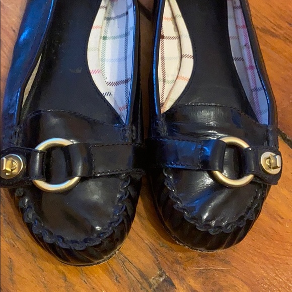 Coach Black Patent Leather Loafers. - Picture 6 of 8